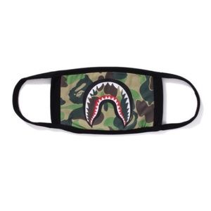 Authentic bathing ape Green camo Mask
